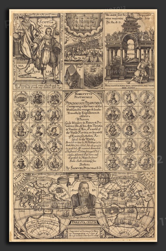 British 17th Century, Frontispiece, published 1625, engraving