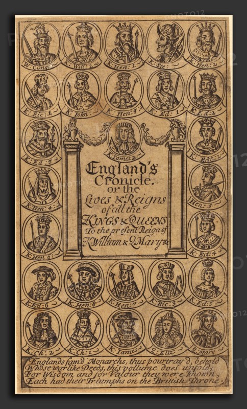 British 17th Century, Frontispiece, engraving