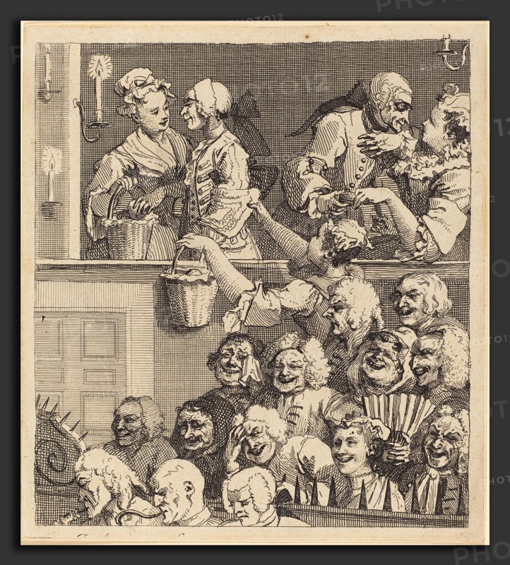William Hogarth (English, 1697 - 1764), The Laughing Audience, 1733, etching