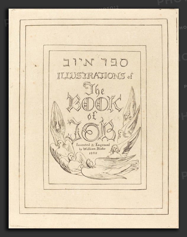 William Blake (British, 1757 - 1827), Title Page, 1825, engraving