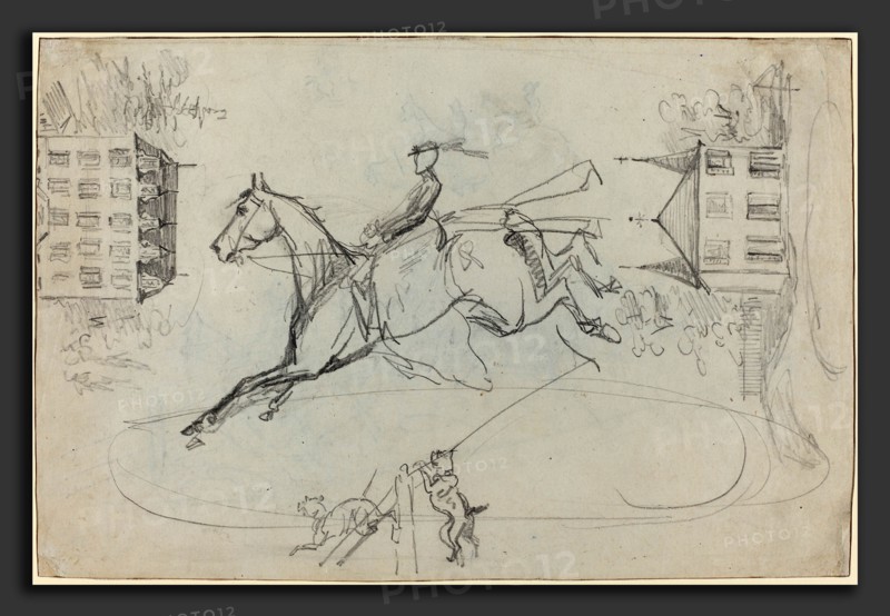 Henri de Toulouse-Lautrec (French, 1864 - 1901), Sheet of Sketches, c. 1881, graphite