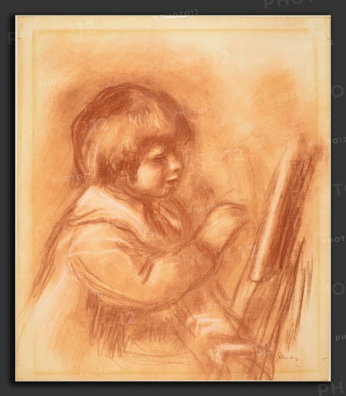 Auguste Renoir, The Artist's Son Claude or "Coco", French, 1841 - 1919, c. 1906, red and white chalk on laid paper