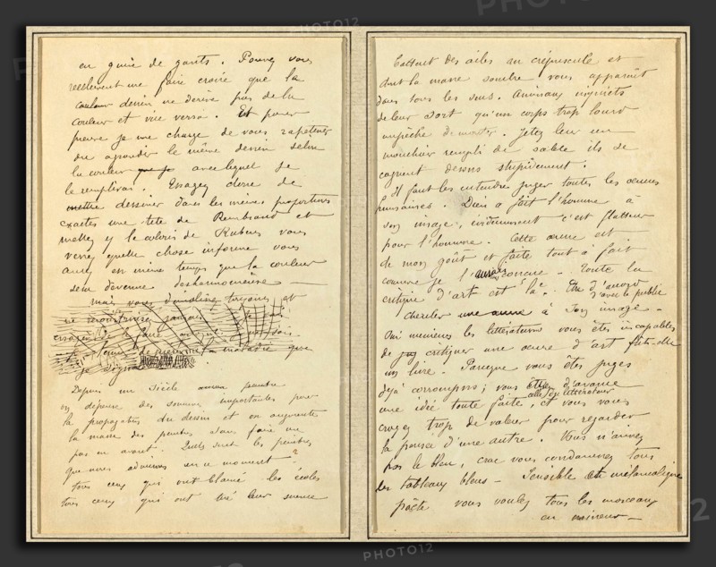 Paul Gauguin (French, 1848 - 1903), Manuscript Pages, 1884-1888, page of notes; pen and brown ink on wove paper