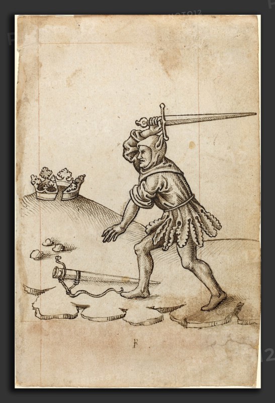 French early 16th century, "Do Not Break the Crown", c. 1512-1515, pen and black ink on laid paper