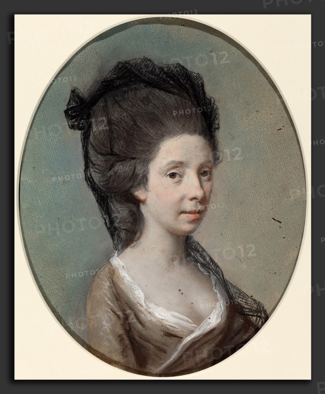 Hugh Douglas Hamilton (Irish, c. 1739 - 1808), Mary Fox, c. 1770, pastel on laid paper