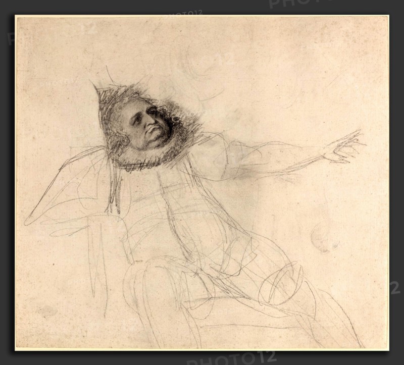 George Romney (British, 1734 - 1802), John Henderson as Falstaff, c. 1778-1780, graphite