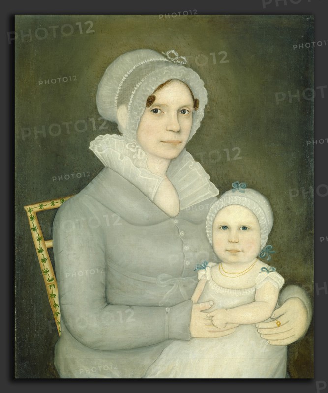 Frederick W. Mayhew, Mrs. John Harrisson and Daughter, American, 1785 - 1854, c. 1823, oil on canvas