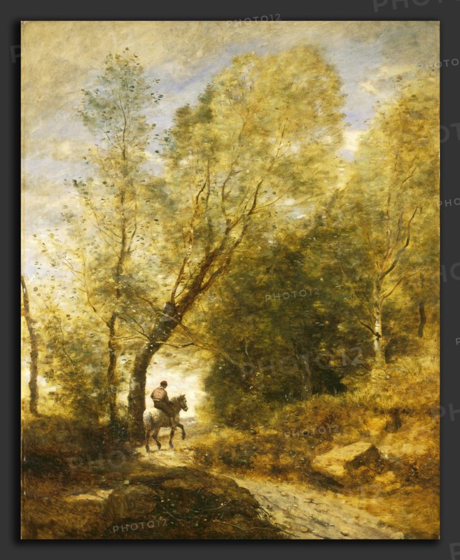 Jean-Baptiste-Camille Corot (French, 1796 - 1875), The Forest of Coubron, 1872, oil on canvas