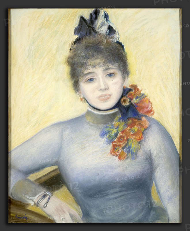 Auguste Renoir, Caroline Rémy ("Séverine"), French, 1841 - 1919, c. 1885, pastel on paper