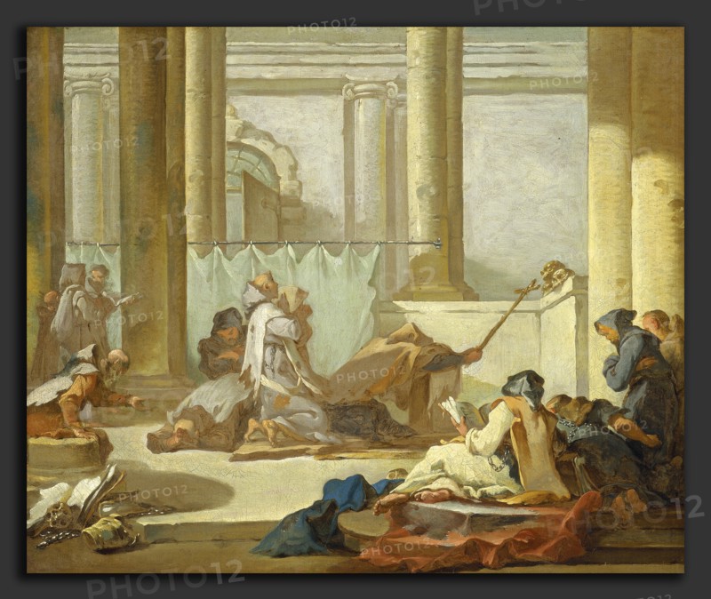 Michel-FranÃ§ois Dandré-Bardon (French, 1700 - 1783), The Adoration of the Skulls, c. 1733-1734, oil on canvas