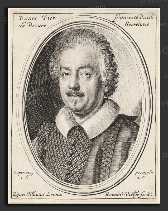 Ottavio Leoni, Pier Francesco Pauli, Italian, c. 1578 - 1630, 1625, engraving