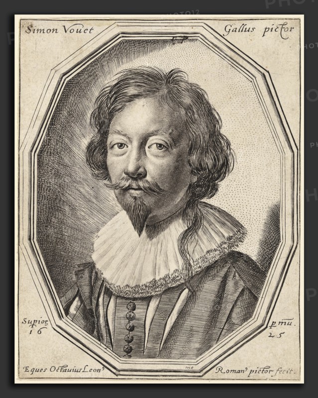 Ottavio Leoni, Simon Vouet, Italian, c. 1578 - 1630, 1625, engraving