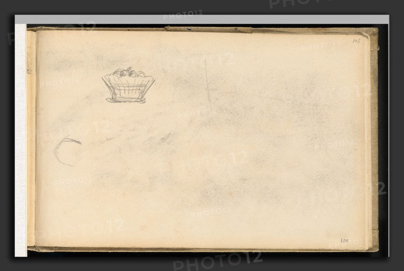 Paul Cézanne, Basket, French, 1839 - 1906, 1877-1900, graphite on wove paper