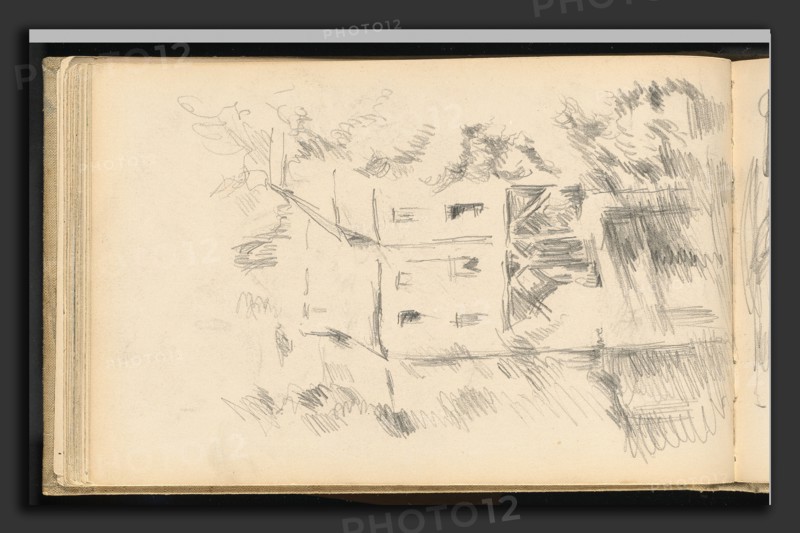 Paul Cézanne, The Mill, French, 1839 - 1906, 1889-1892, graphite on wove paper