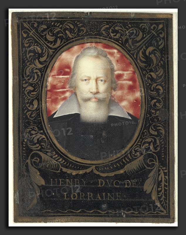 European 17th Century, Henry, Duke of Lorrain, first quarter 17th century, gouache on parchment, mounted to wood