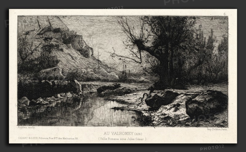Adolphe Appian, Au Valromey, French, 1818 - 1898, 1868, etching with drypoint on wove paper