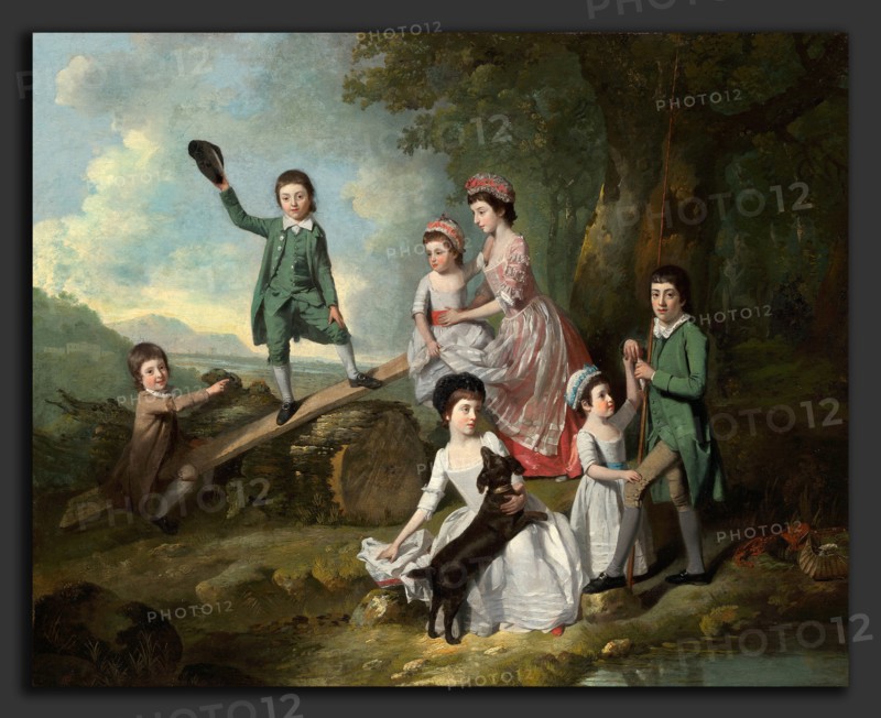 Johann Zoffany, The Lavie Children, British, 1733 - 1810, c. 1770, oil on canvas