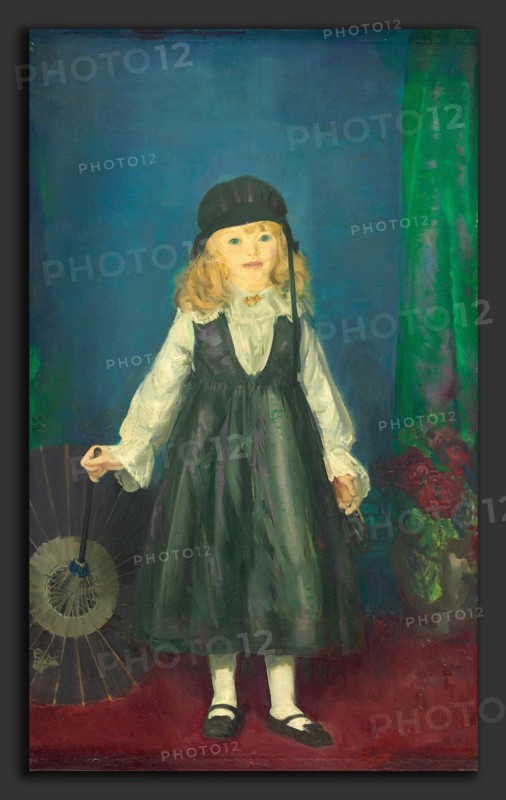 George Bellows, Anne with a Japanese Parasol, American, 1882 - 1925, 1917, oil on canvas