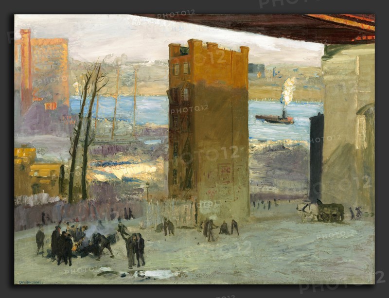 George Bellows, The Lone Tenement, American, 1882 - 1925, 1909, oil on canvas