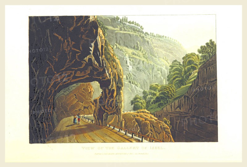 Coloured views  of the Gallery of Issel, engraved from designs by J. and J. or rather, G. and G. Lory, 1820