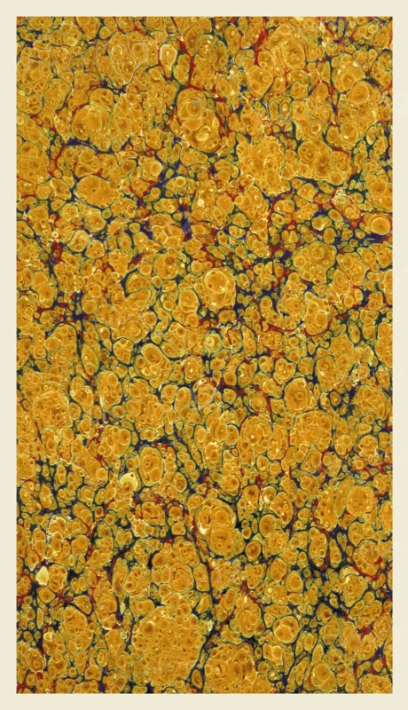 Background, marbled paper, 19th century, yellow