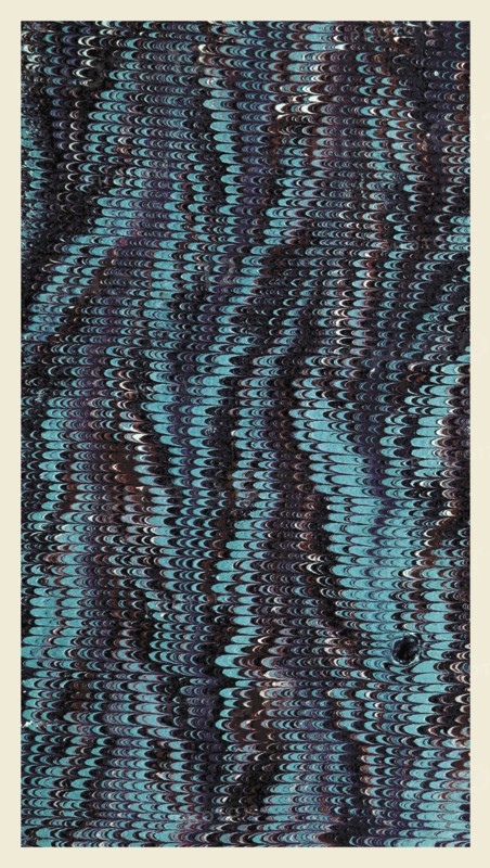 marbled paper, 19th century