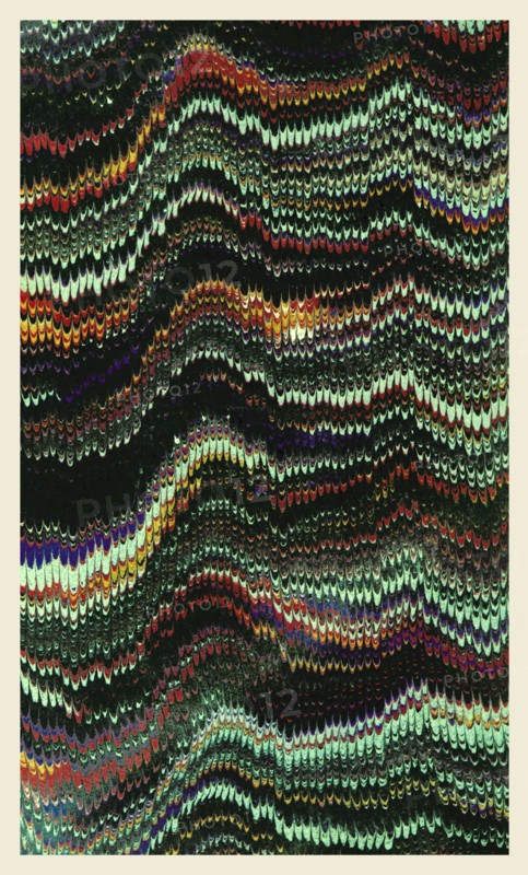 Background, marbled paper, 19th century