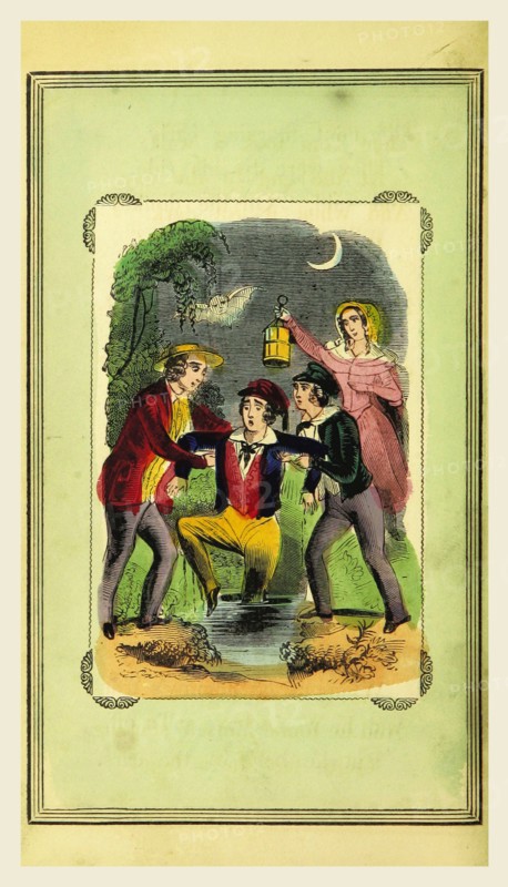 Knowing Tommy Tickle and his gay country cousins, 19th century engraving