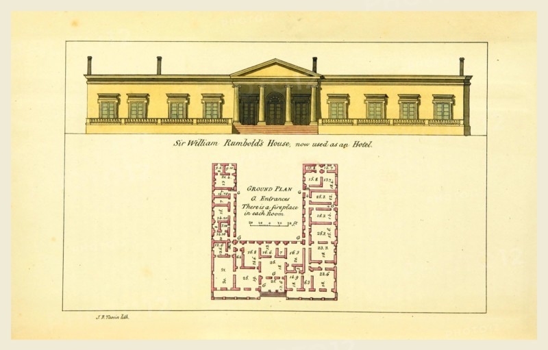 Observations on the Neilgherries, Rumbold's House, 19th century engraving