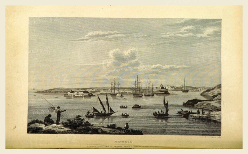 Minorca, 19th century engraving