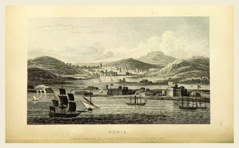 Tunis, 19th century engraving