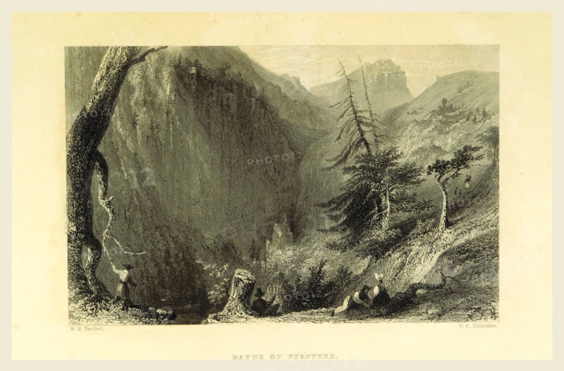 Baths of Pfeffers, Switzerland. Illustrated in a series of views taken expressly for this work by W. H. Bartlett