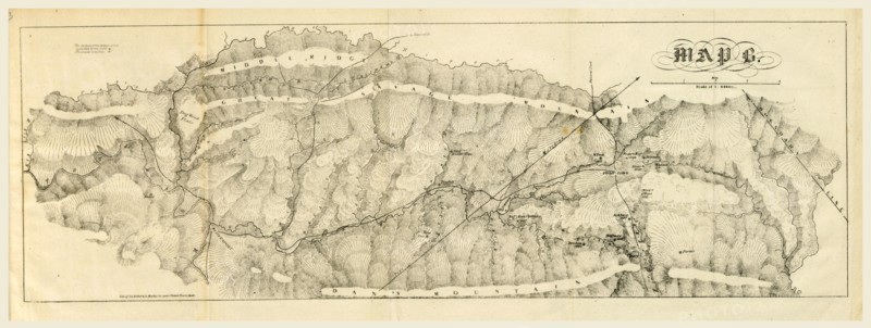 Report on the new map of Maryland, 1836, 19th century engraving
