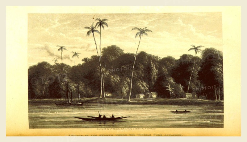 Narrative of an expedition into the interior of Africa, by the River Niger, in the steam-vessels Quorra and Alburkah in 1832, 3, 4. By M. L. and R. A. K. Oldfield, 19th century engraving