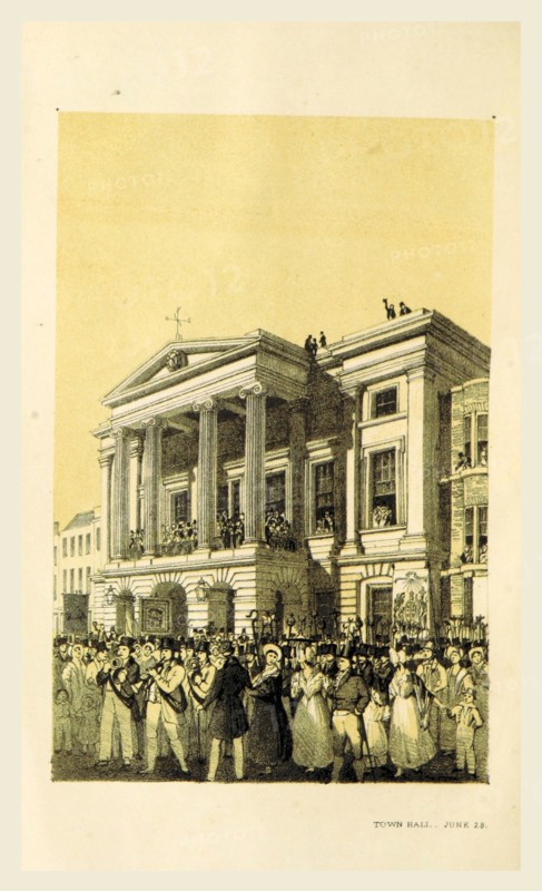 The History, antiquities and topography of the town of Derby and its environs, illustrated  by S. Rayner assisted  by J. Moffat, Esq, 19th century engraving