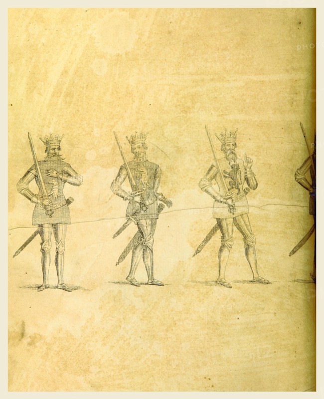 Cheshire Antiquities, Roman, Baronial, and Monastic, being a re-publication of genuine original copper plates, engraved by J. Strutt, 19th century engraving