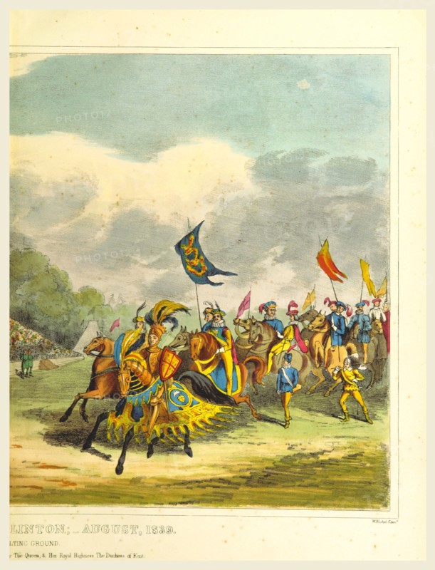 An Account of the Tournament at Eglinton, revised and corrected by several of the Knights, 19th century engraving