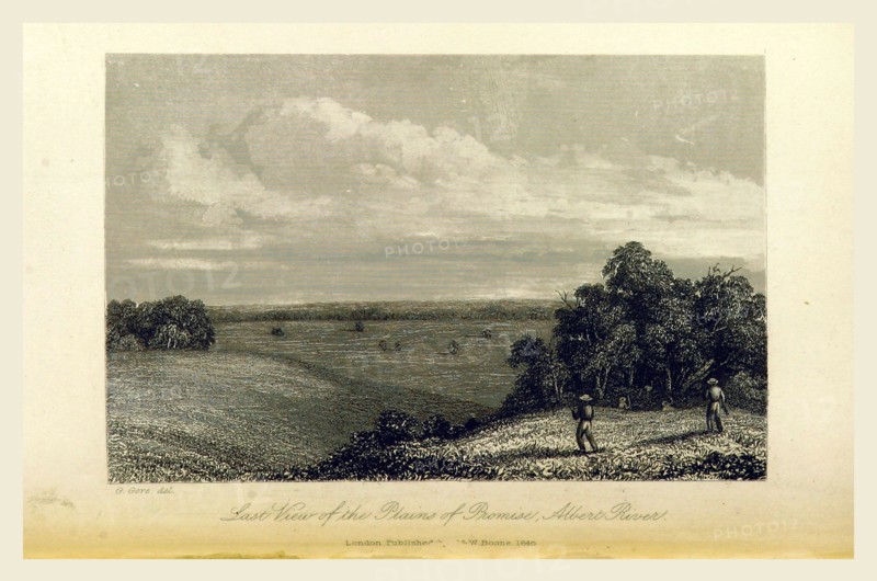 Plains of Promise, Albert River, Discoveries in Australia, with an account of the coasts and rivers explored and surveyed during the voyage of H.M.S. Beagle, in the years 1837-43, 19th century engraving