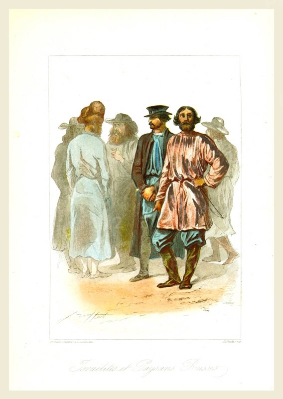 People from israel and Russia, Travel in the southern Russia and the Crimea in 1837, 19th century engraving