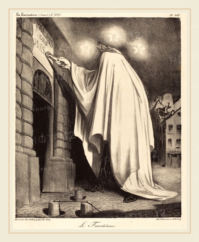 Honoré Daumier (French, 1808-1879), Le Fantome, 1835, lithograph