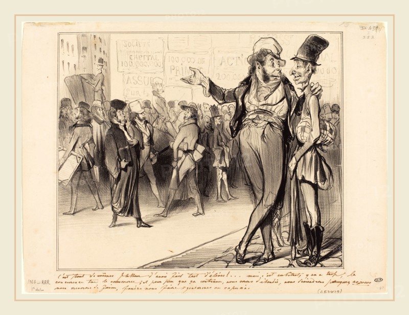 Honoré Daumier (French, 1808-1879), C'est tout de mÃªme flatteur d'avoir fait tant d'élÃ¨ves!, 1838, lithograph