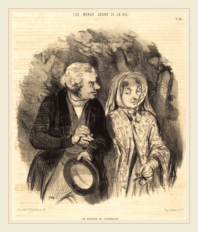 Honoré Daumier (French, 1808-1879), Un Retour de jeunesse, 1846, lithograph