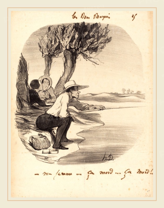 Honoré Daumier (French, 1808-1879), Ma femme Ã§a mord Ã§a mord!, 1846, lithograph