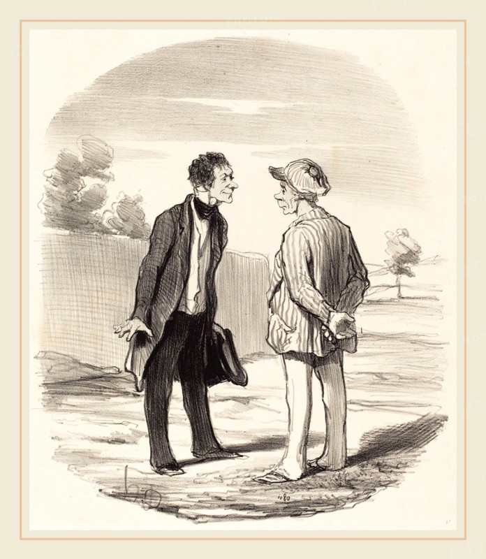 Honoré Daumier (French, 1808-1879), Oui, monsieur Gimblet, l'ordre ne sera rétabli, 1851, lithograph