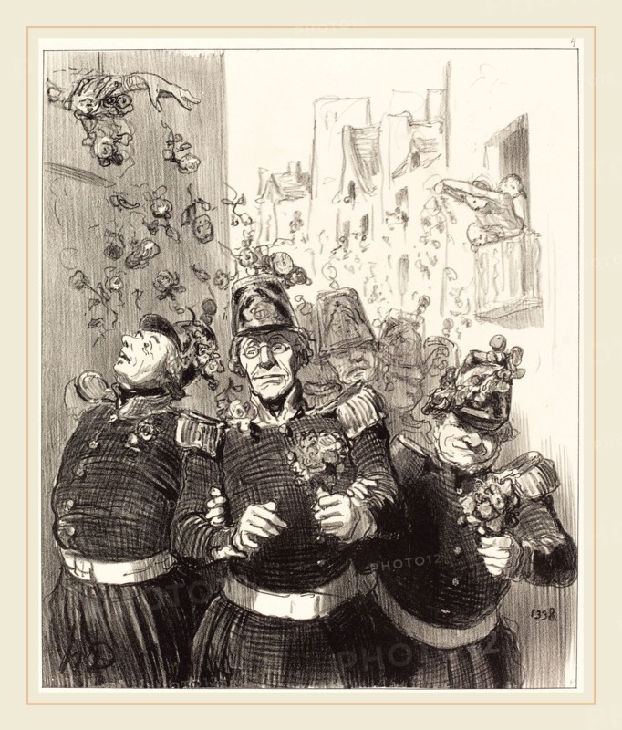 Honoré Daumier (French, 1808-1879), Rifolard est plus charmé que jamais, 1848, lithograph