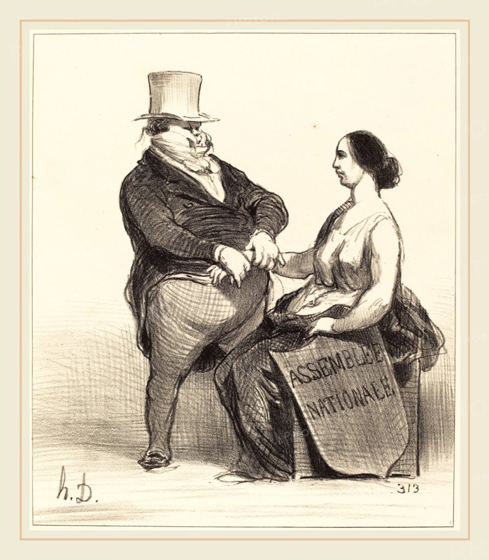 Honoré Daumier (French, 1808-1879), Docteur je ne suis pas aussi malade, 1851, lithograph