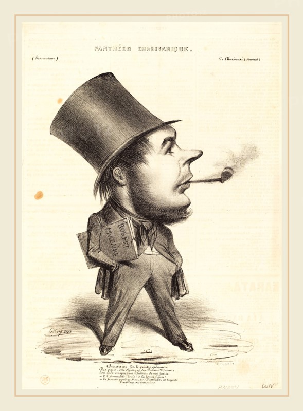 Honoré Daumier (French, 1808-1879), Daumier fut le peintre ordinaire, probably 1839, lithograph on newsprint