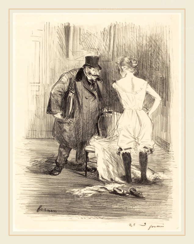 Jean-Louis Forain (French, 1852-1931), A Seizure, c. 1891, lithograph