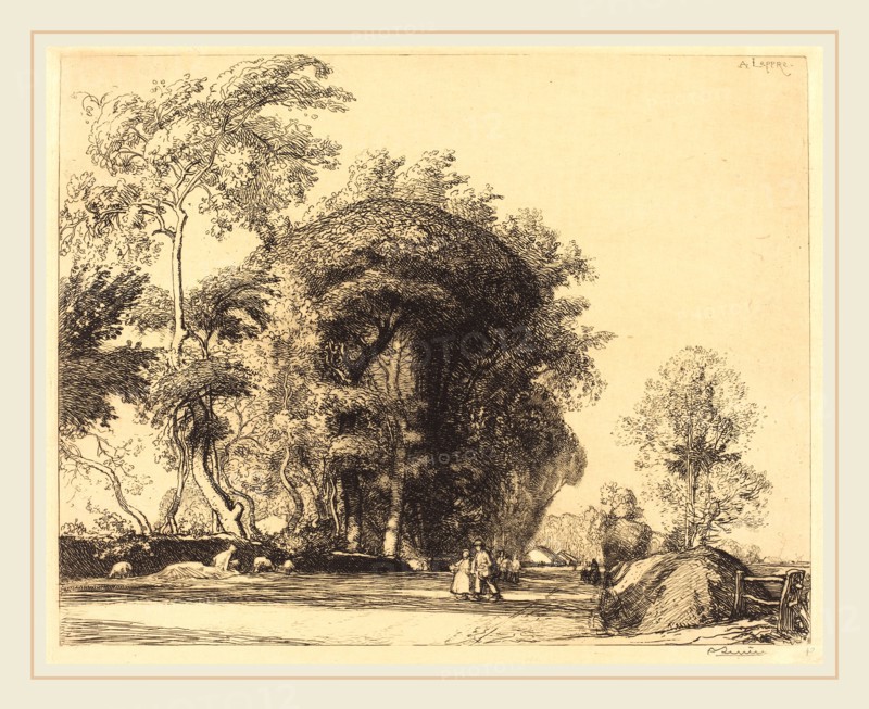 Auguste LepÃ¨re, Path from St.-Gilles, St.-Jean-de-Monts (La route de St.-Gilles, St.-Jean-de-Monts), French, 1849-1918, 1911, etching
