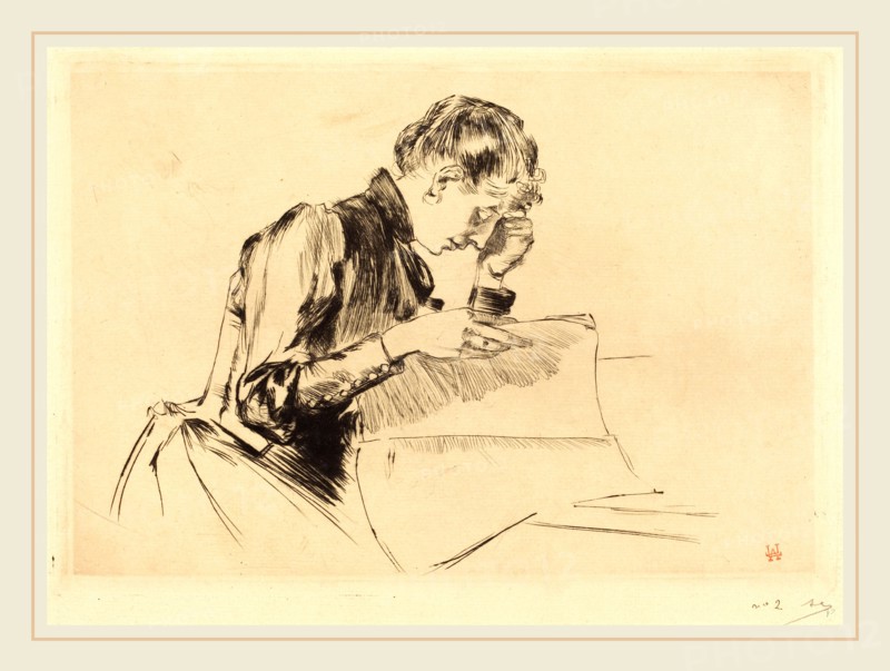 Auguste LepÃ¨re (French, 1849-1918), Images (Les images), 1889, drypoint